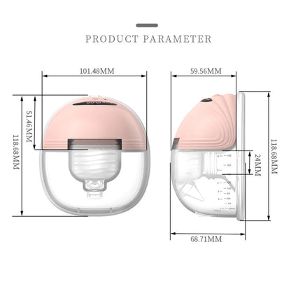 Mamify MaxiMilk pump – Ultra-Silent Hands-Free Electric Pump with Comfort Milk Collector and 24mm Flange