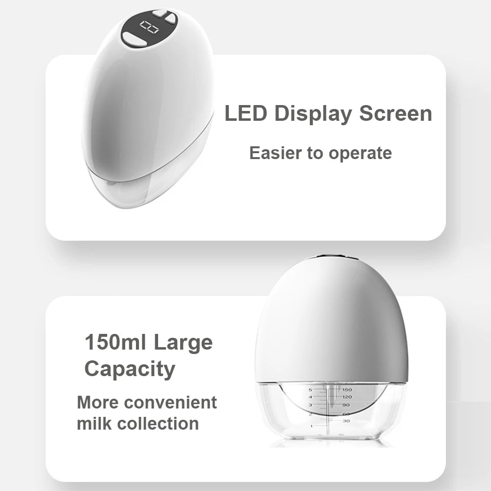 Mamify Pump – Discreet, Wearable Breast Pump with Large Digital Display and Spacious Storage