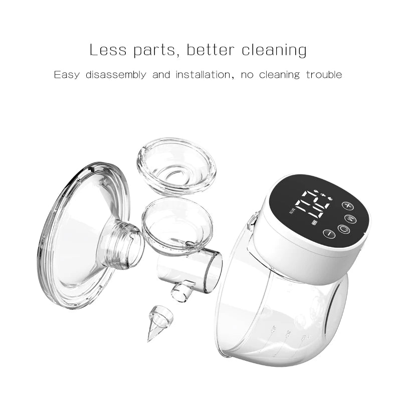 Mamify Pump Soft – Lightweight and Portable Breast Pump with Large Digital Display and Generous Storage